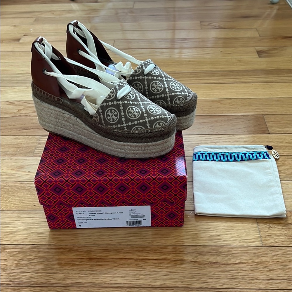 Tory Burch Inverse Hazel T-Monogram Espadrilles